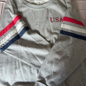 Maurices USA sweatshirt Red and Blue Accents